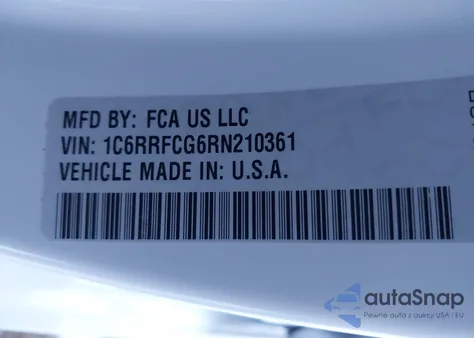 2024 Ram 1500 Tradesman 4X4 6'4 Box из США, поврежденный, VIN 1C6RRFCG6RN210361